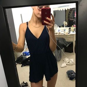 have blue romper